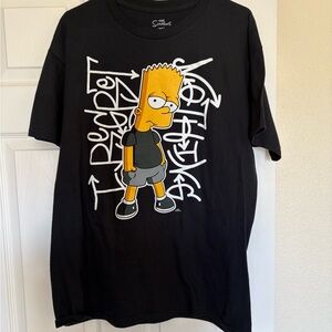 Black Bart Simpson Graphic T-Shirt